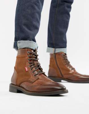 levis boots brown