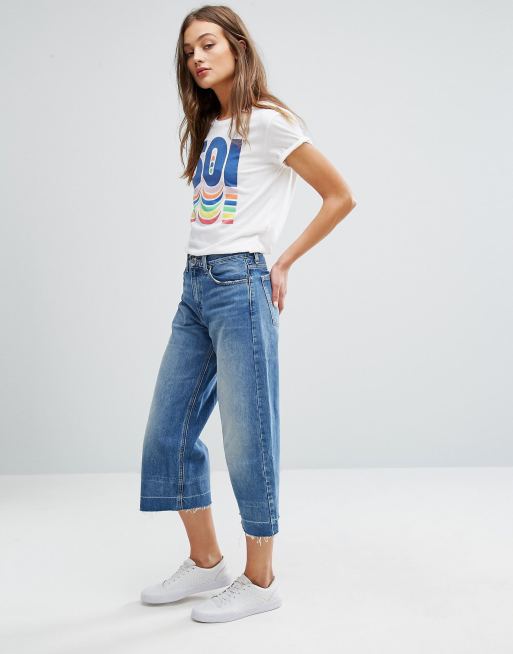 Levi s Wide Leg Denim Culottes