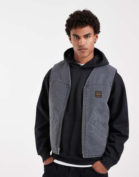 Levi's Wokwear gilet en jean Saratoga noir délavé - view 1