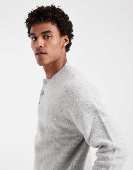 Levi's Woodcare Henely-Pullover in Hellgrau, 4 von 5