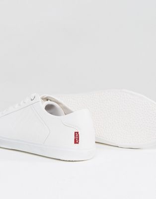 white levi trainers