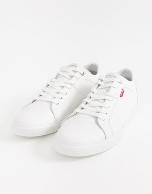 white levi trainers