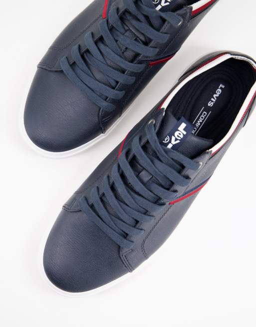 Levi's Woodward College sneakers in navy blue | ASOS