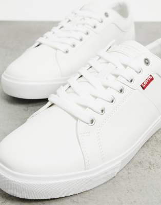 levis white leather sneakers