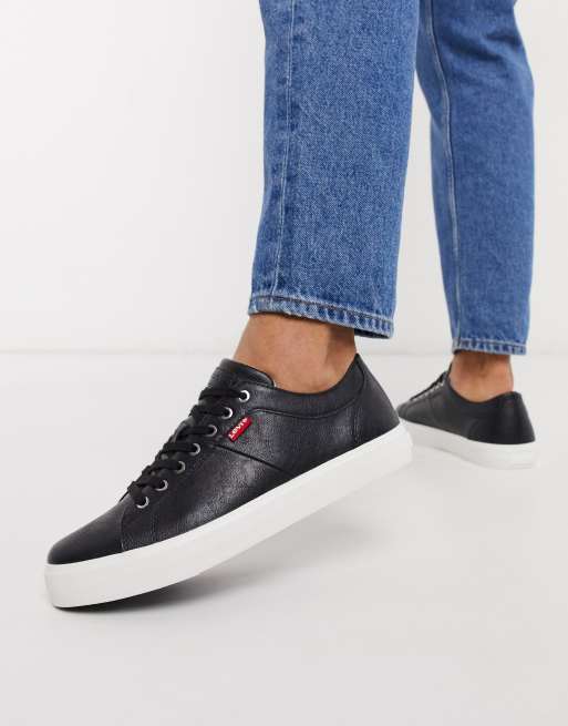 Levi's woodward trainers in black