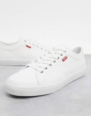 white levis trainers