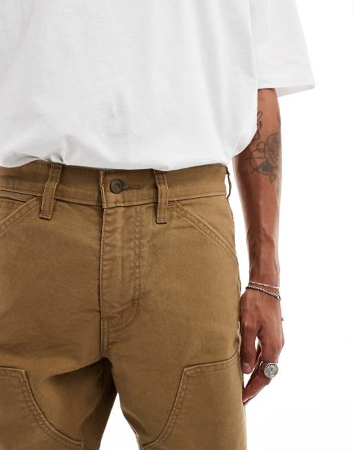 Levi's Workwear - 565  Losvallende jeans met dubbele knieën in lichtbruin, 5 van 5