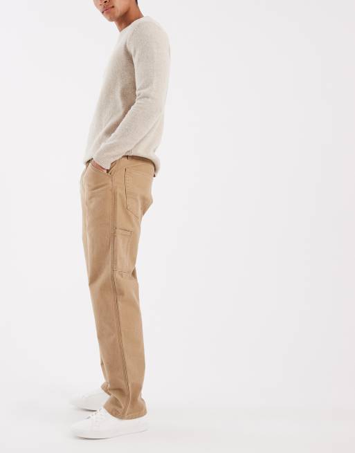 Levi's Workwear 568 jean carpenter en denim coupe droite ample camel, 3 de 5