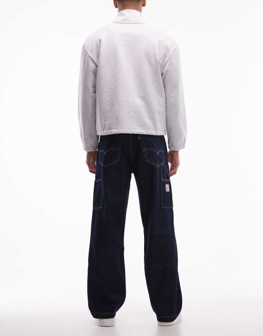 Levi's - Workwear 568 - Jeans ampi lavaggio scuro con inserto sulle ginocchia, 2 di 5