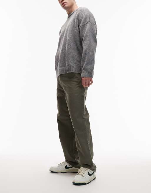 Levi's – Workwear 568 – Kakifärgade, lediga snickarbyxor, 3 av 5
