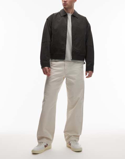 Levi's – Workwear 568 – Lockere Unisex-Carpenter-Hose mit geradem Schnitt in Weiß - view 1