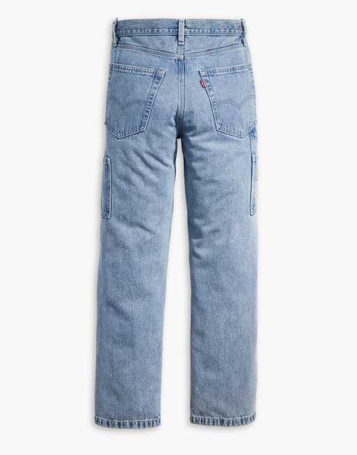 Levi's Workwear 568 loose carpenter jeans in light blue, 2 of 2