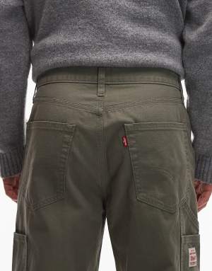 Levi's Workwear 568 loose carpenter trousers in khaki