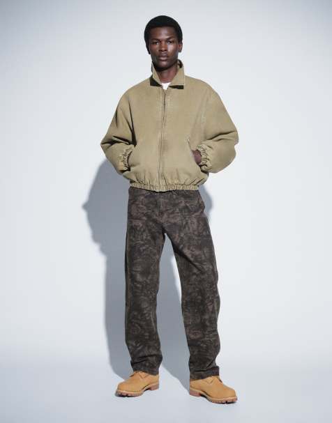 Levi's Workwear 568 loose double knee carpenter jeans in camo - view 1