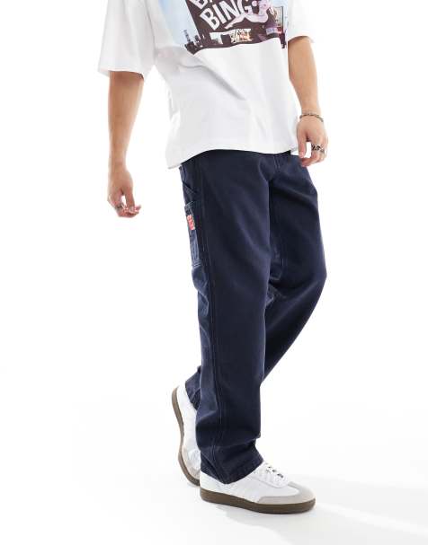 Levi's Workwear 568 loose straight carpenter jeans in navy - view 1