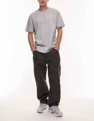 Levi's Levi's Workwear 568 loose straight carpenter jeans in washed black