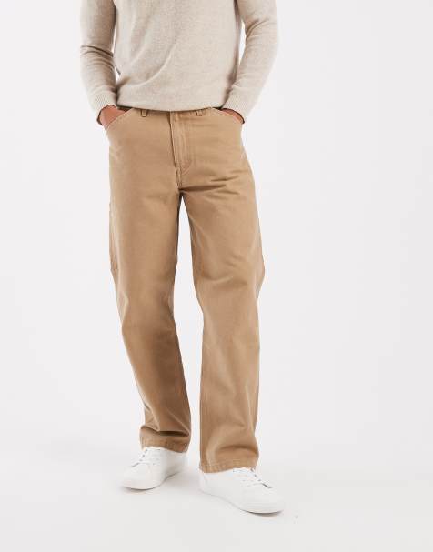 Levi's Workwear 568 loose straight denim carpenter jeans in camel - view 1