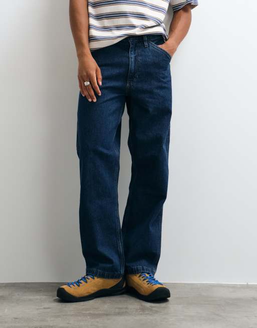 Levi's Workwear 568 loose straight denim carpenter jeans in dark blue, 4 of 6