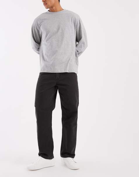 Levi's Workwear 568 lösa raka denim carpenter-jeans i svart - view 1