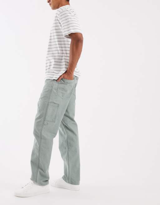 Levi's Workwear 568 luźne jeansy carpenter o prostym kroju w jasnoniebieskim denimie, 3 z 5