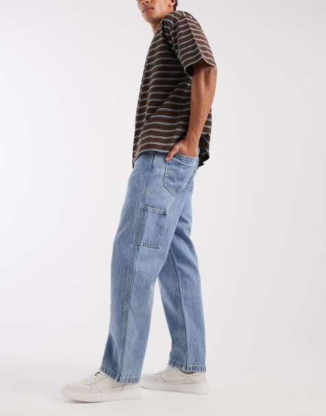 Levi's Workwear 568 luźne proste jeansy carpenter w jasnoniebieskim denimie - view 1