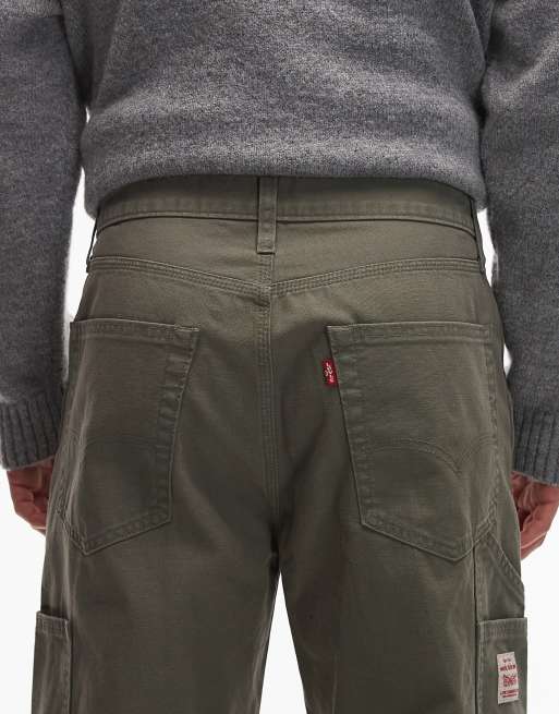 Levi's - Workwear 568 - Pantalones caquis de corte suelto y estilo carpintero, 4 de 5