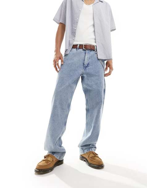 Levi's – Workwear 568 Stay Loose – Carpenter-Jeans in Hellblau - view 1