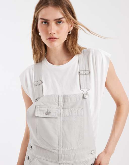 Levi's Workwear baggy hängselbyxor i stenfärg, 3 av 4