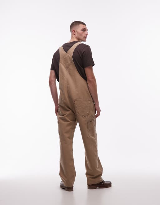 Levi's – Workwear – Beige overall i denim och unisex-modell med ledig passform , 2 av 5