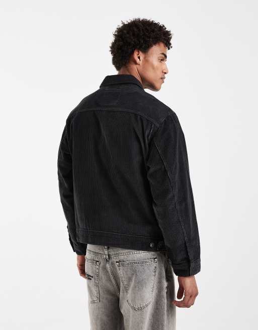 Levi's Workwear Berkley cord trucker-jakke med lommer i sort, 5 af 5
