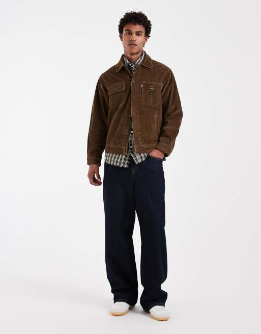 Levi's Workwear berkley cord trucker overshirt in brown, 2 of 5