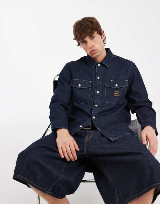 Levi's Workwear berkley denim chore jacket in dark blue, 2 of 6
