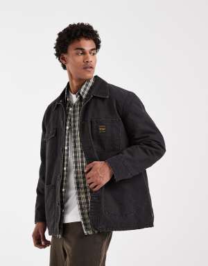 Levis Workwear berkley denim chore jacket in washed black