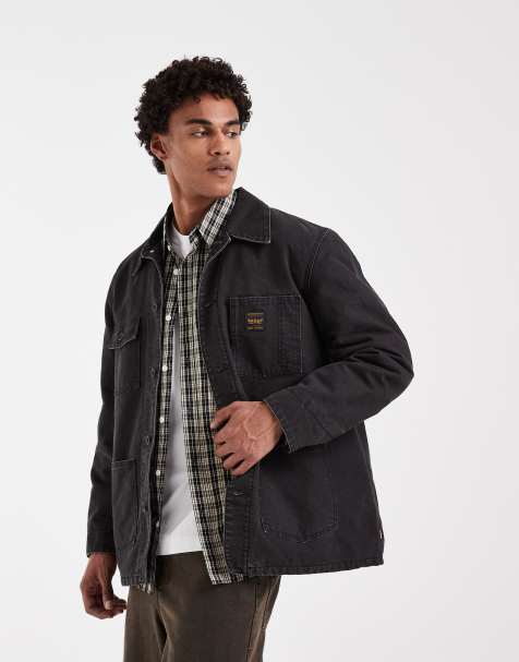 Levi's Workwear berkley denim werkjack in gewassen zwart - view 1