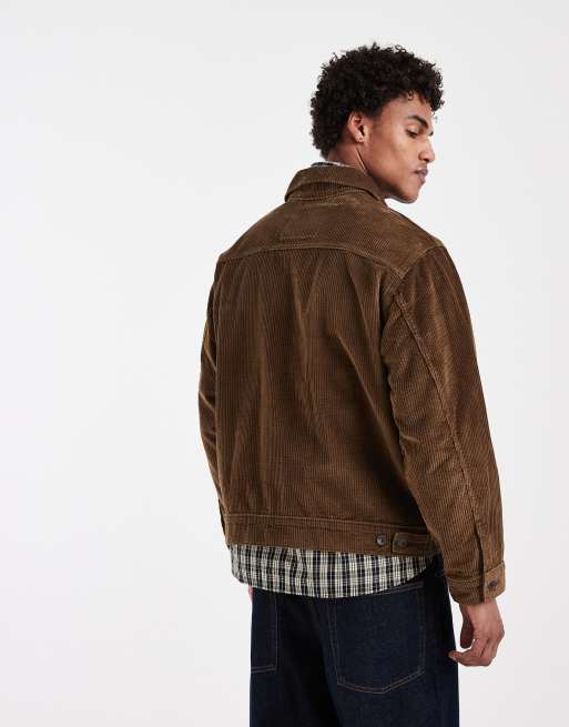 Levi's Workwear berkley manchesterskjorta i brunt, 4 av 5