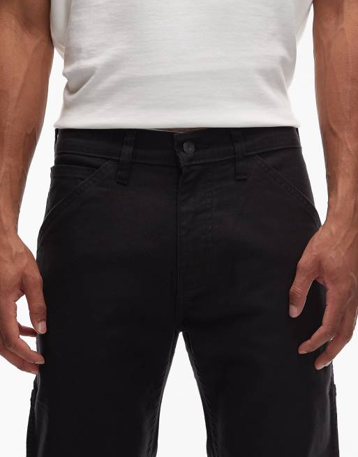 Levi's – Workwear Capsule 505 – Czarne funkcjonalne spodnie płócienne o prostym kroju, 5 z 5