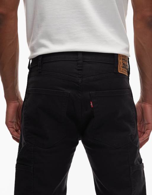 Levi's – Workwear Capsule 505 – Utility-Hose aus Canvas in Schwarz mit geradem Schnitt, 4 von 5