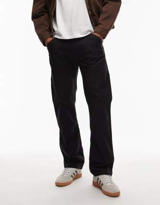 Levi's Levi's Workwear capsule 505 Utility straight canvas trousers in black