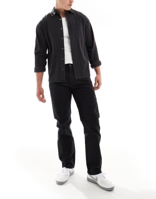 Levi's Workwear Capsule 505 Utility Straight Leg Canvas Pants In Black