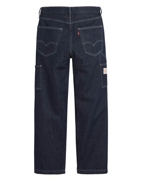 Levi's – Workwear Capsule 568 – Ciemnoniebieskie proste spodnie unisex o luźnym kroju ze wzmocnieniem na kolanach - view 1