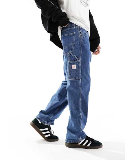 Levi's – Workwear Capsule 568 Stay Loose – Niebieskie jeansy typu carpenter - view 1