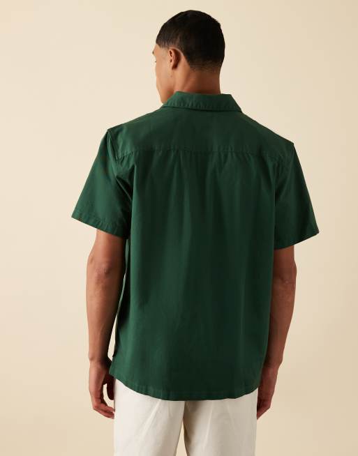 Levi's - Workwear Capsule - Chemise fonctionnelle avec manches courtes et étiquette logo - Vert foncé, 4 de 5
