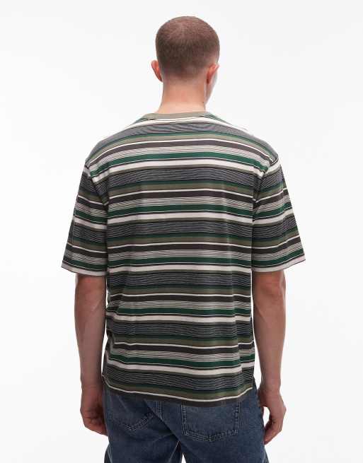 Levi's - Workwear Capsule - Losvallend T-shirt met logolabel op de borstzak in donkergroen, 3 van 5