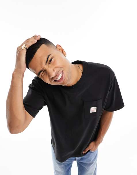 Levi's - Workwear Capsule - Oversized T-shirt met logo in zwart - view 1
