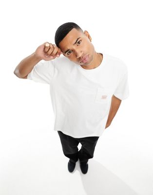Levi's Workwear capsule oversized t-shirt with logo in white