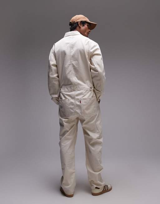 Levi's Workwear Capsule Stay Loose Salopette en jean Écru