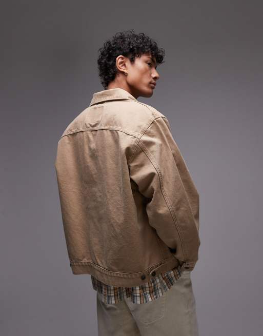 Levi's – Workwear Capsule Sunrise – Beige truckerjacka, 4 av 4