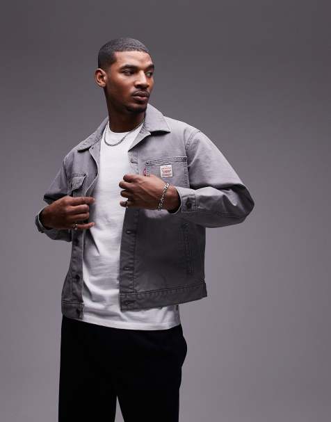 Levi's - Workwear Capsule Sunrise - Giacca trucker in tela grigia - view 1