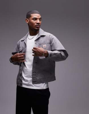 Levi's - Workwear Capsule - Sunrise - Truckerjack van canvas in grijs - view 1