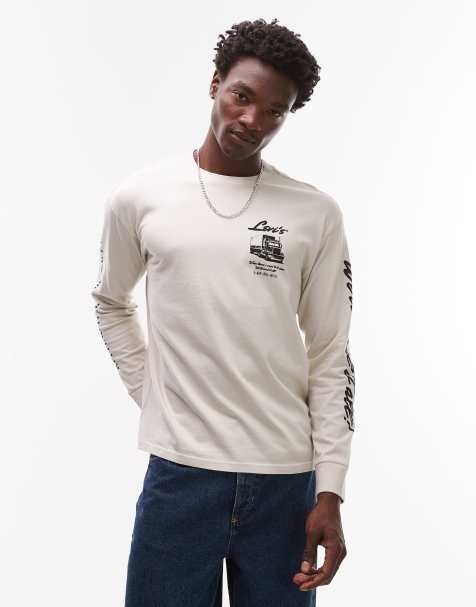 Levi's - Workwear Capsule - T-shirt à manches longues et imprimé - Crème - view 1
